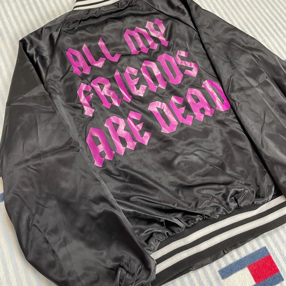 Lil UZI Vert All My Friends Are Dead Satin button jacket tour merch - Picture 3 of 9